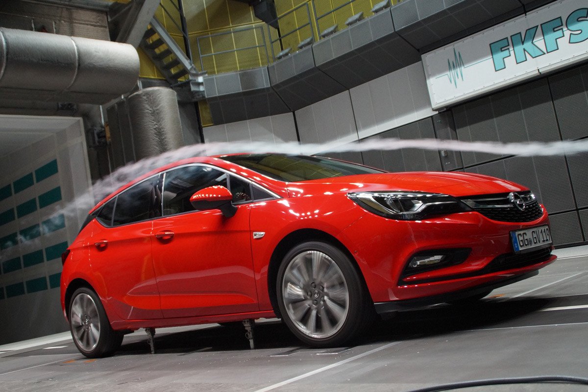 Opel Astra aerodinamica