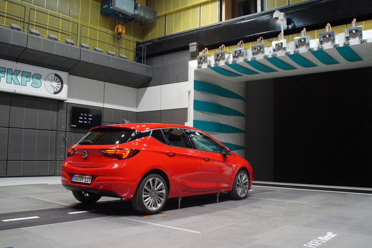 Opel Astra aerodinamica