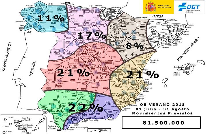 mapa DGT