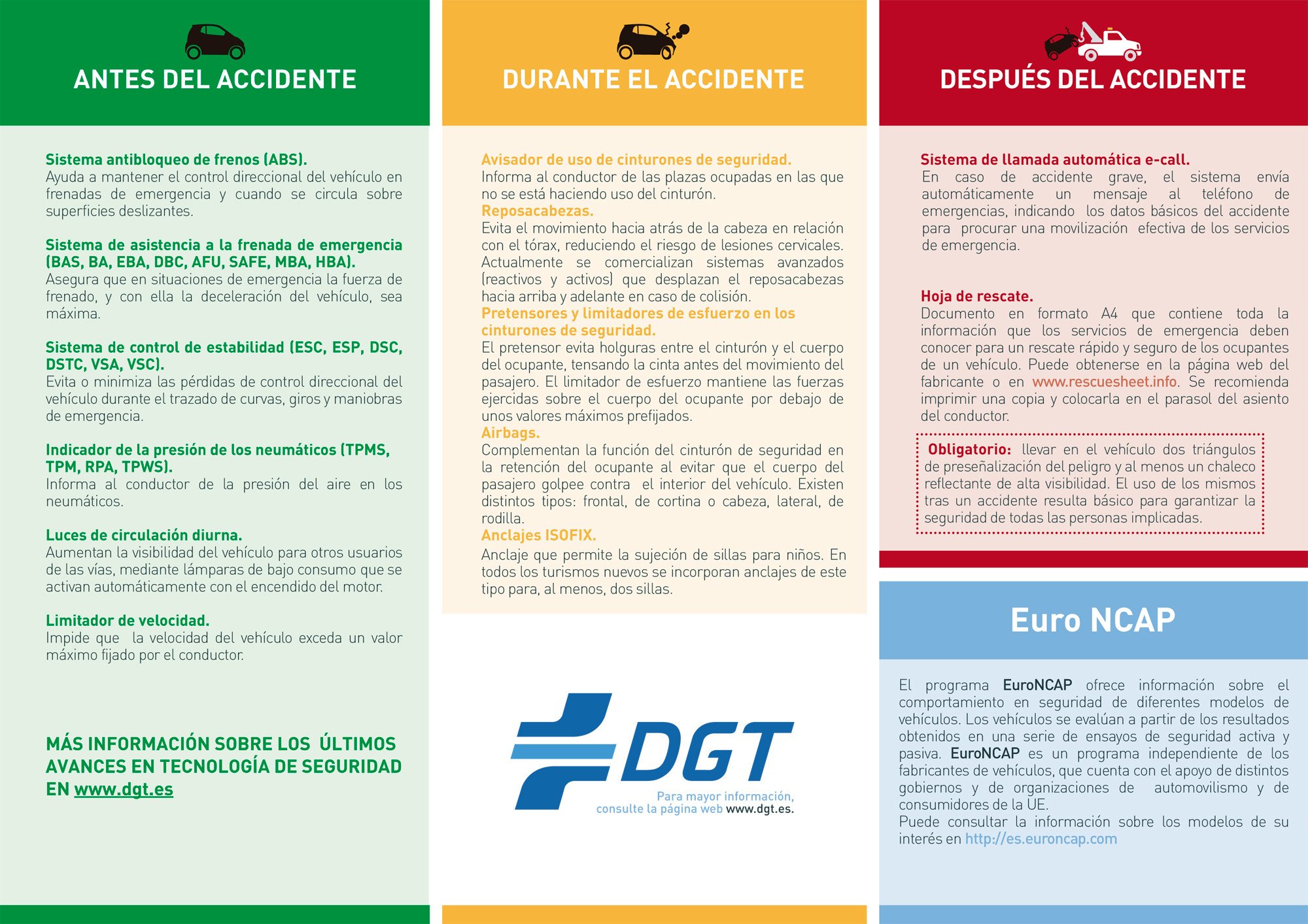 dgt elementos seguridad