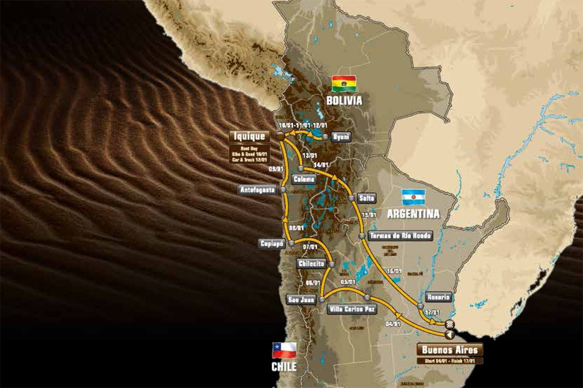 Recorrido Dakar 2015