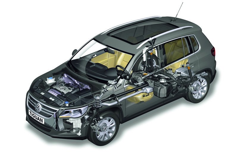 El Tiguan recurre al embrague Haldex, un sistema que funciona muy bien sobre firme resbaladizo