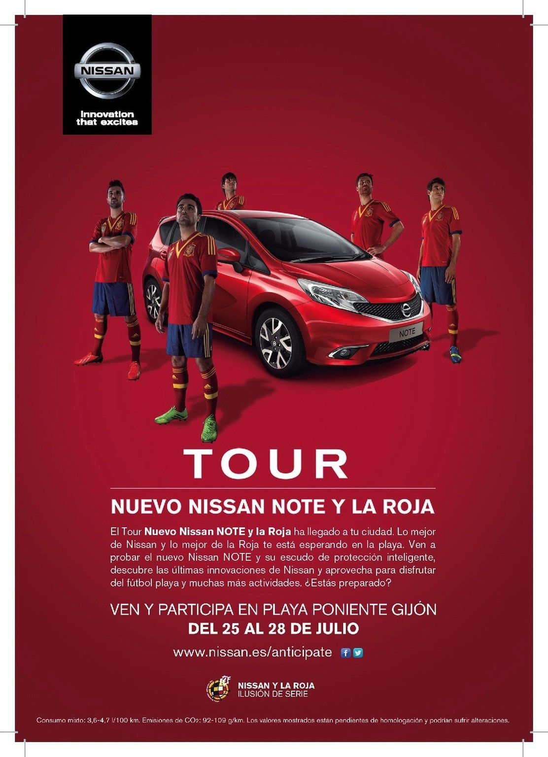 Tour Nissan Note y La Roja 2013