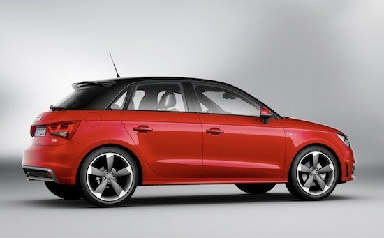 Las formas del Audi A1 Sportback no cambian respecto al A1 de tres puertas, sólo el número de puerta