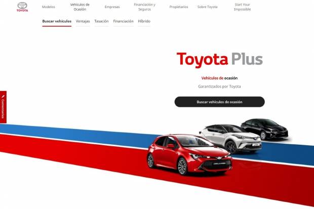 Toyota relanza su web de segunda mano con importantes novedades