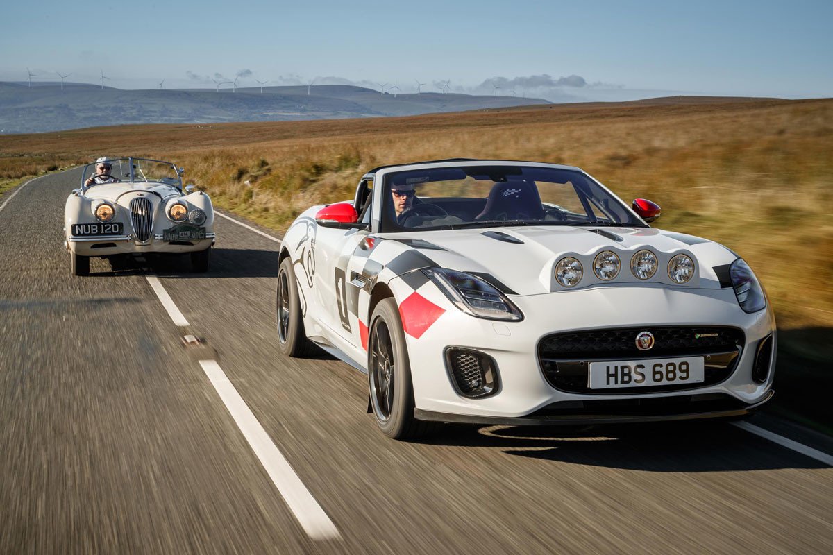 Jaguar crea un F-TYPE de rally para rendir homenaje al XK 120