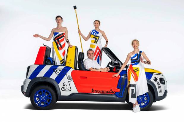 El Citroën E-Mehari se convierte en un art car por su 50 aniversario