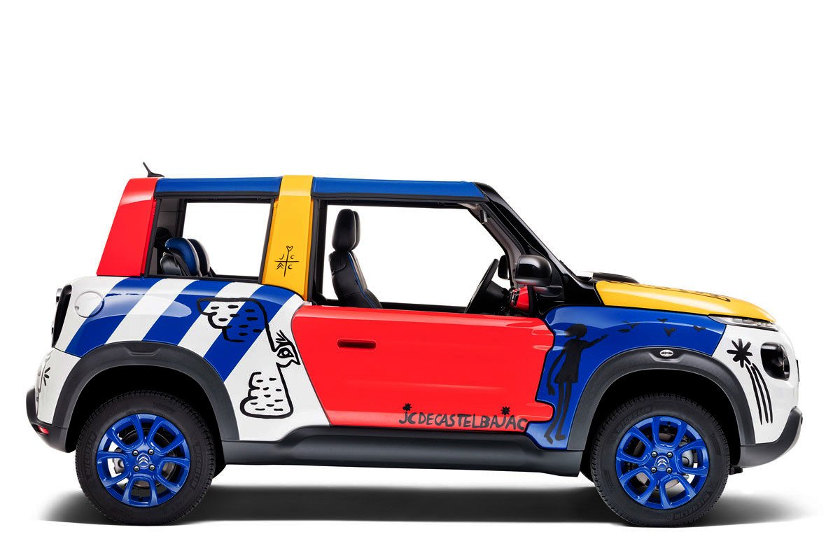 El Citroën E-Mehari se convierte en un art car por su 50 aniversario