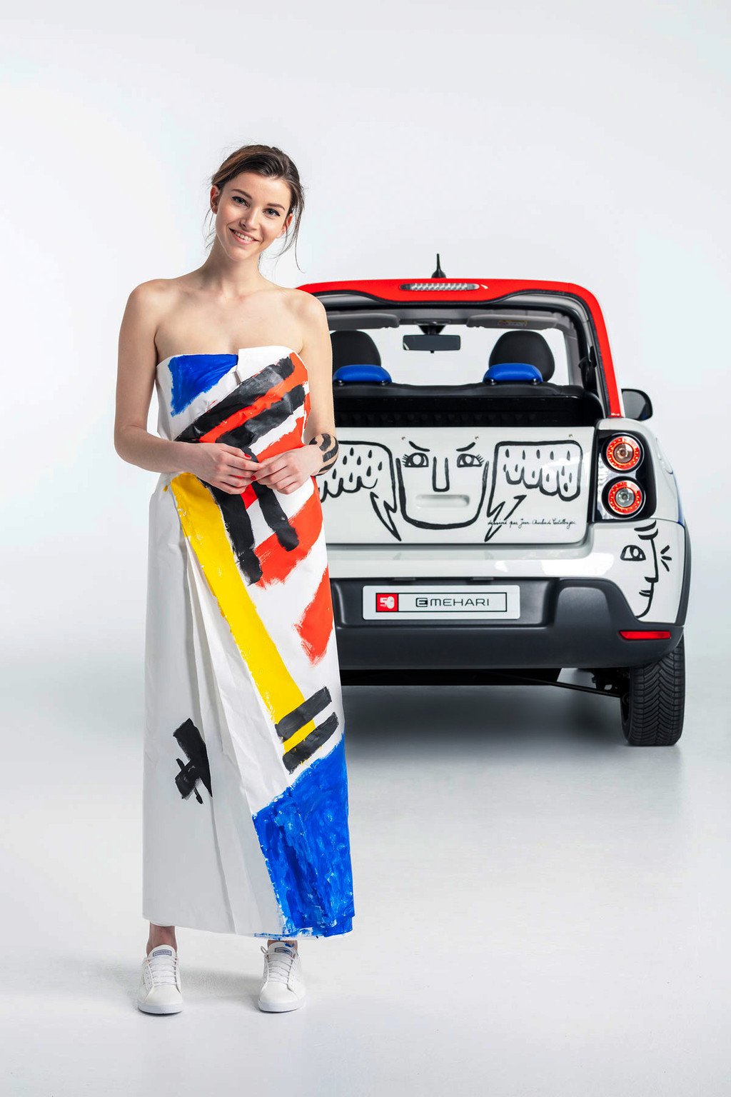 El Citroën E-Mehari se convierte en un art car por su 50 aniversario