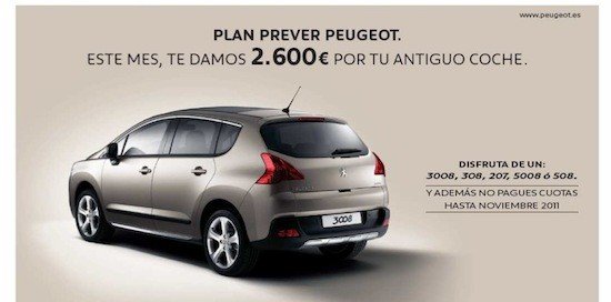 El Plan Prever de Peugeot: ayudas de hasta 2.600 euros