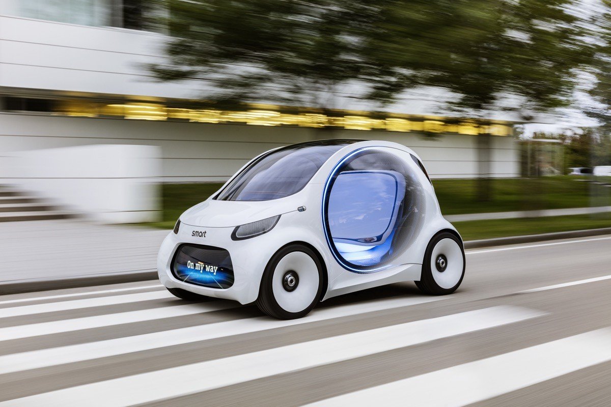 Smart vision EQ fortwo: coche autónomo, eléctrico… y compartido