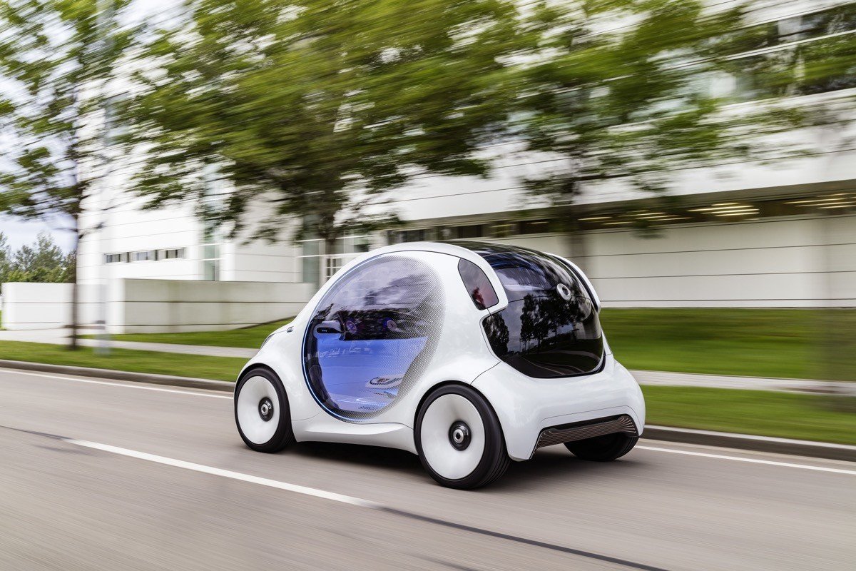 Smart vision EQ fortwo: coche autónomo, eléctrico… y compartido