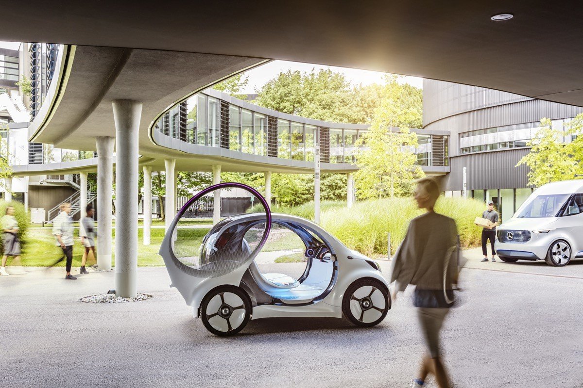 Smart vision EQ fortwo: coche autónomo, eléctrico… y compartido
