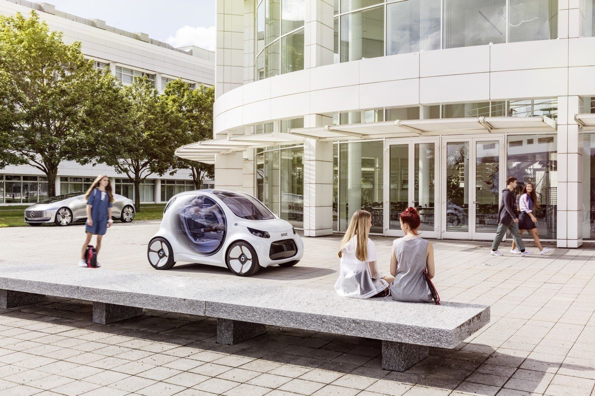 Smart vision EQ fortwo: coche autónomo, eléctrico… y compartido