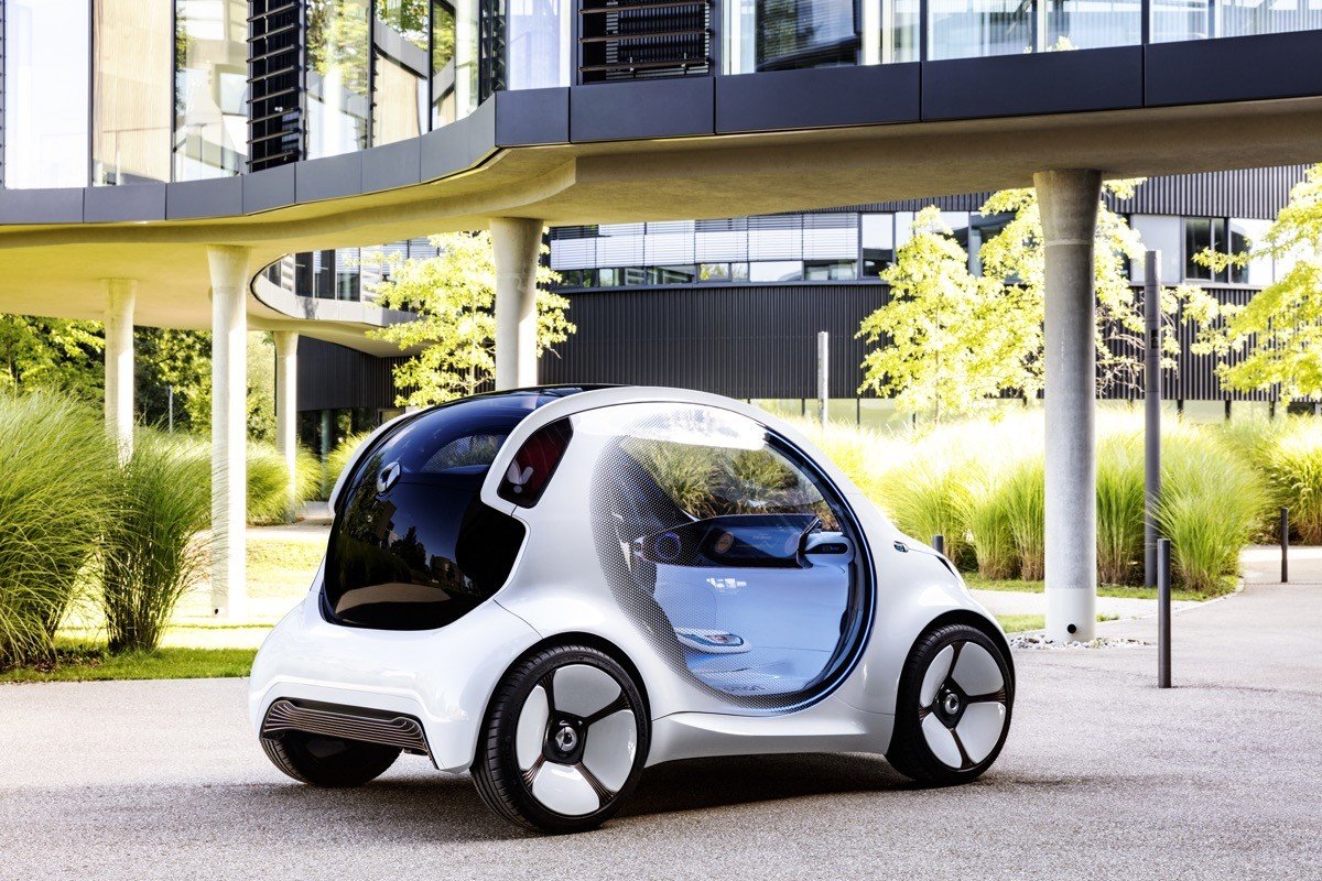 Smart vision EQ fortwo: coche autónomo, eléctrico… y compartido