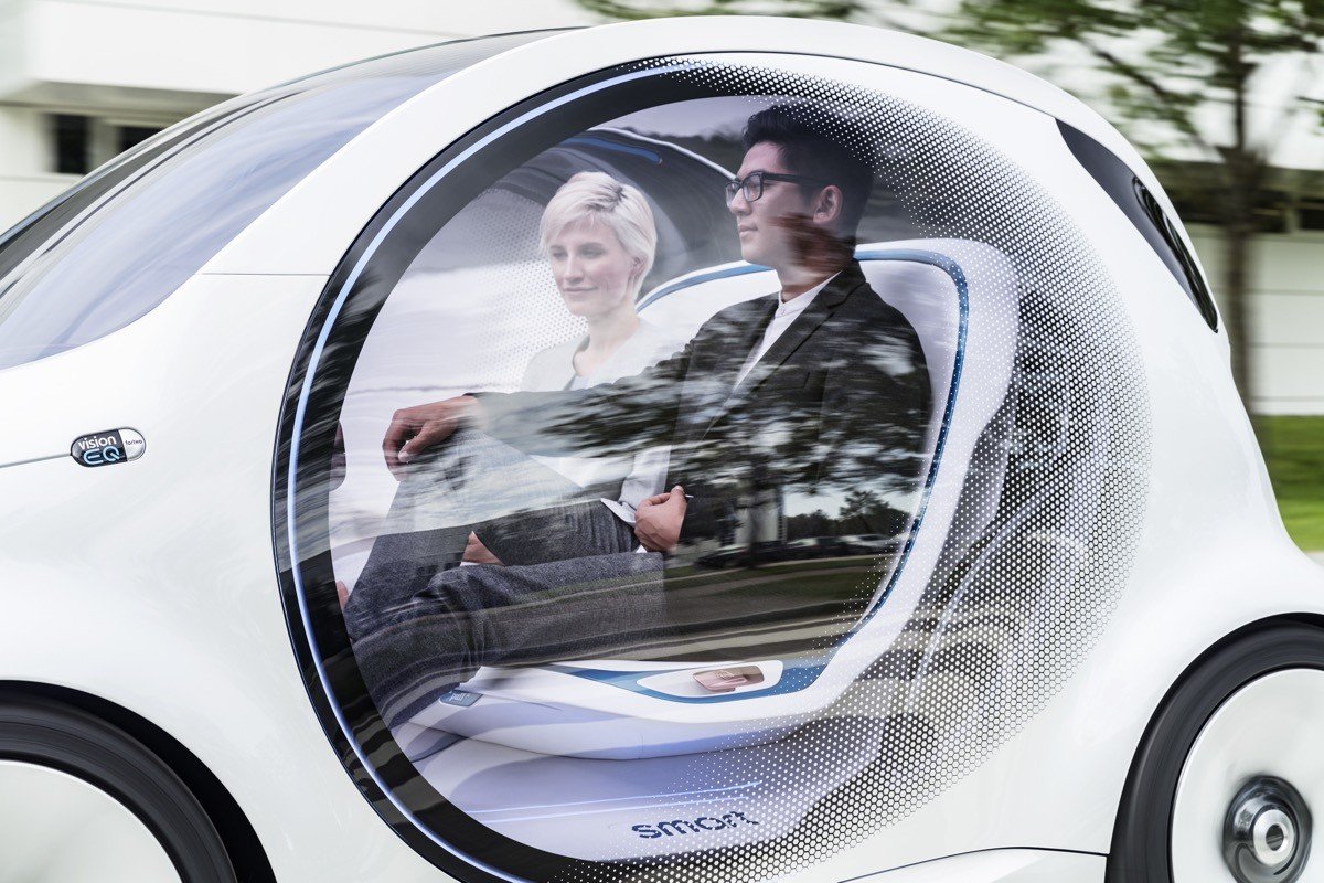 Smart vision EQ fortwo: coche autónomo, eléctrico… y compartido