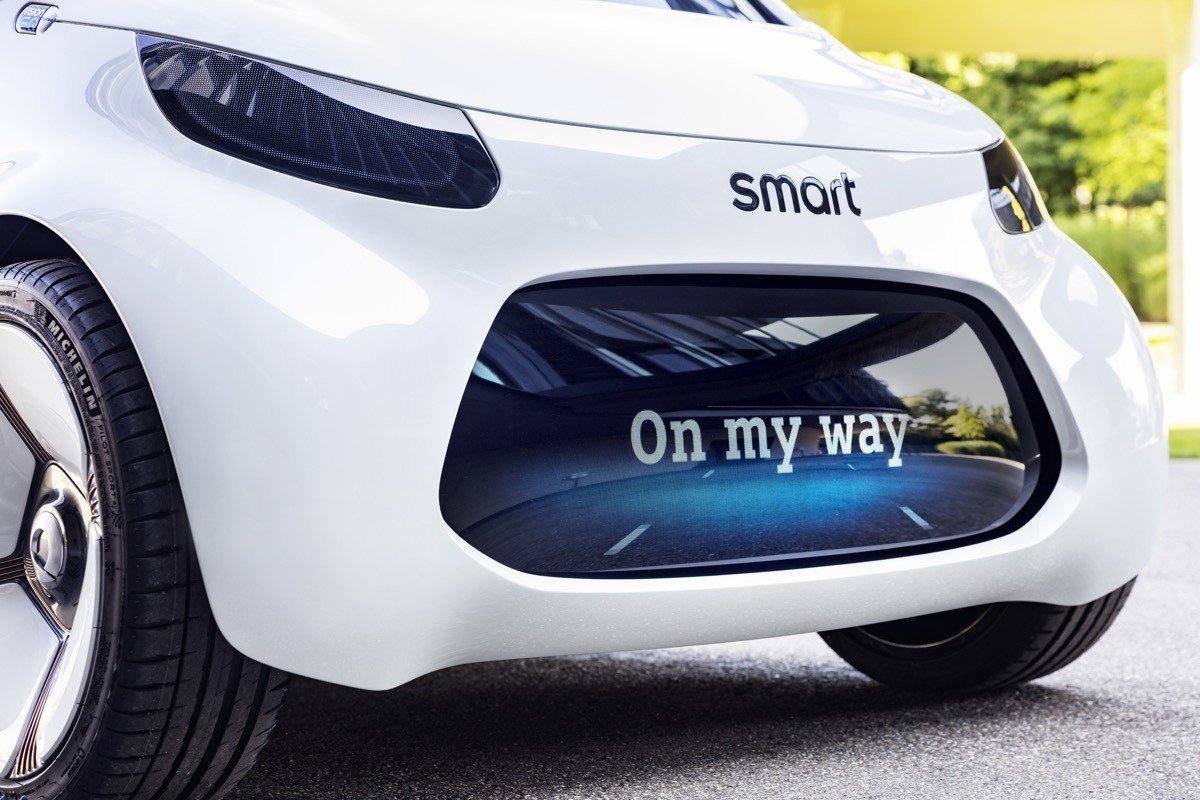 Smart vision EQ fortwo: coche autónomo, eléctrico… y compartido