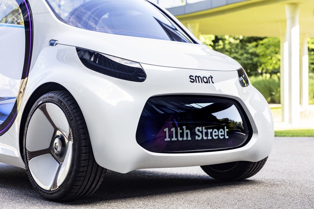 Smart vision EQ fortwo: coche autónomo, eléctrico… y compartido