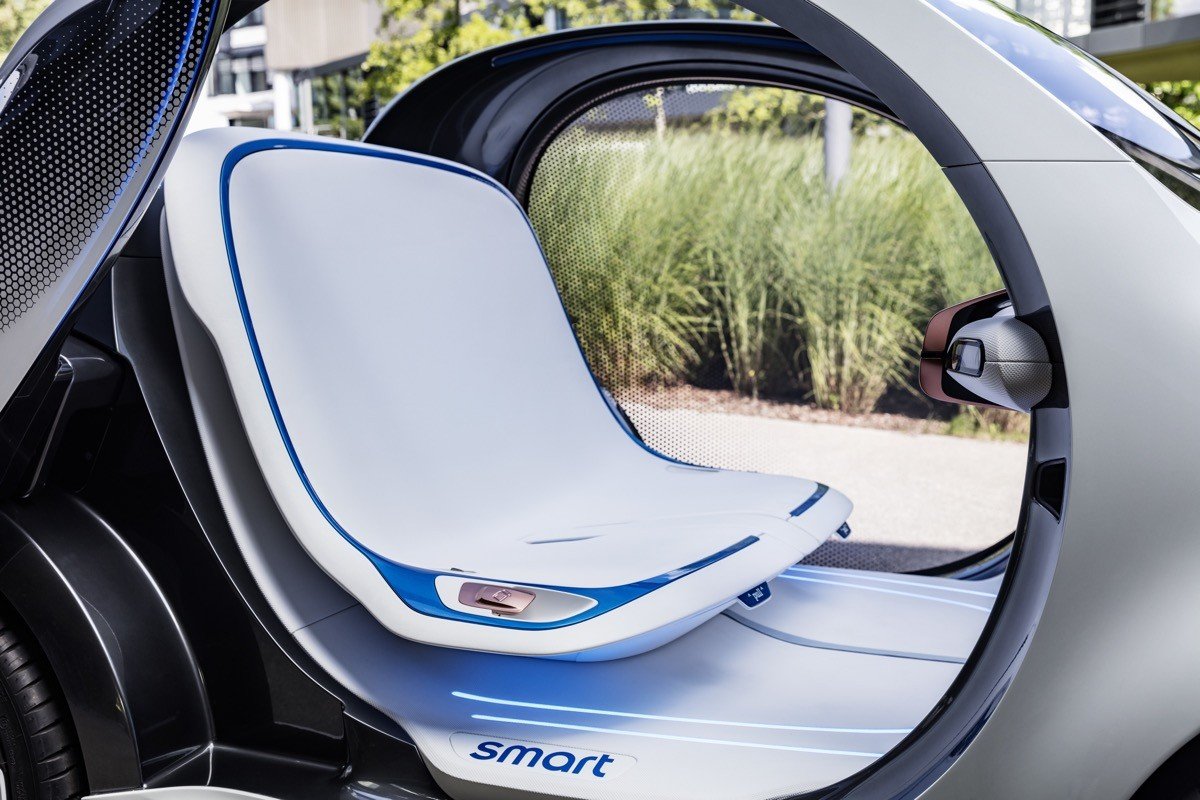 Smart vision EQ fortwo: coche autónomo, eléctrico… y compartido