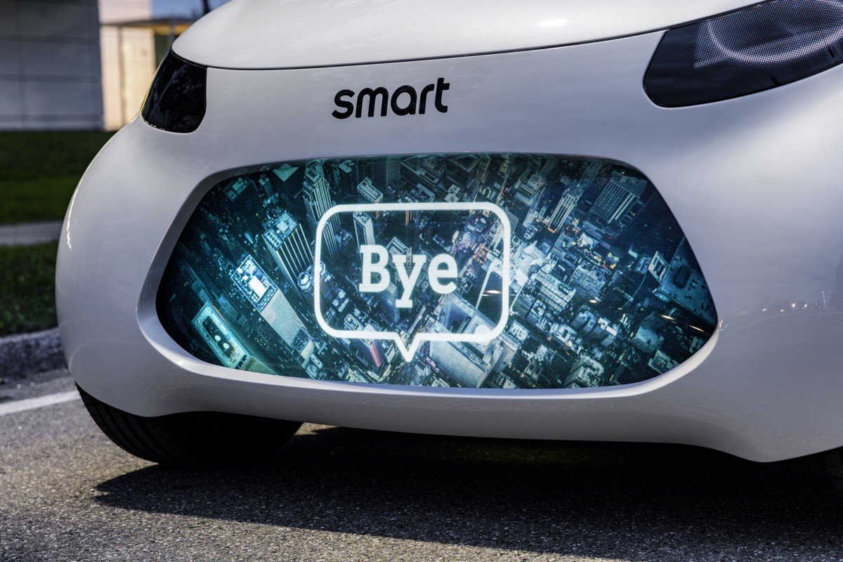 Smart vision EQ fortwo: coche autónomo, eléctrico… y compartido