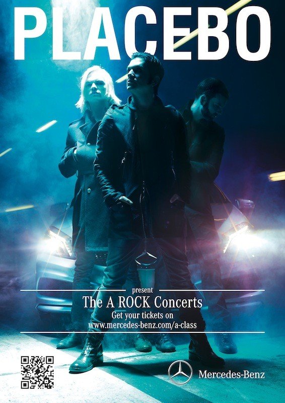 Mercedes Clase A y Placebo en gira A ROCK