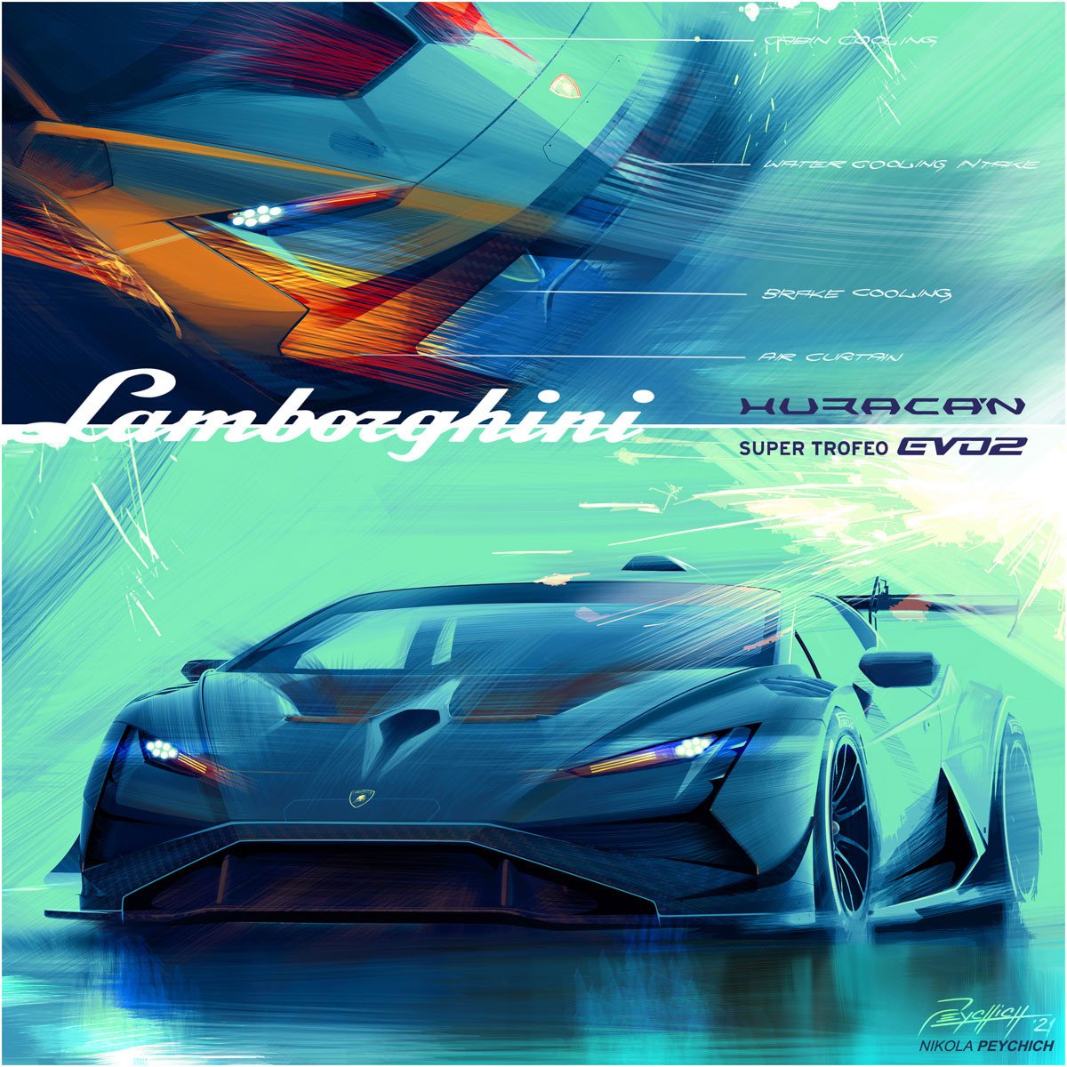 Lamborghini Huracán Super Trofeo EVO2: la marca italiana actualiza su coche de carreras