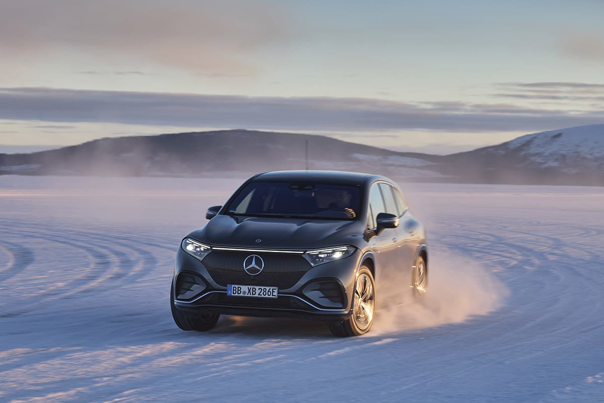 calentar coche eléctrico en nieve