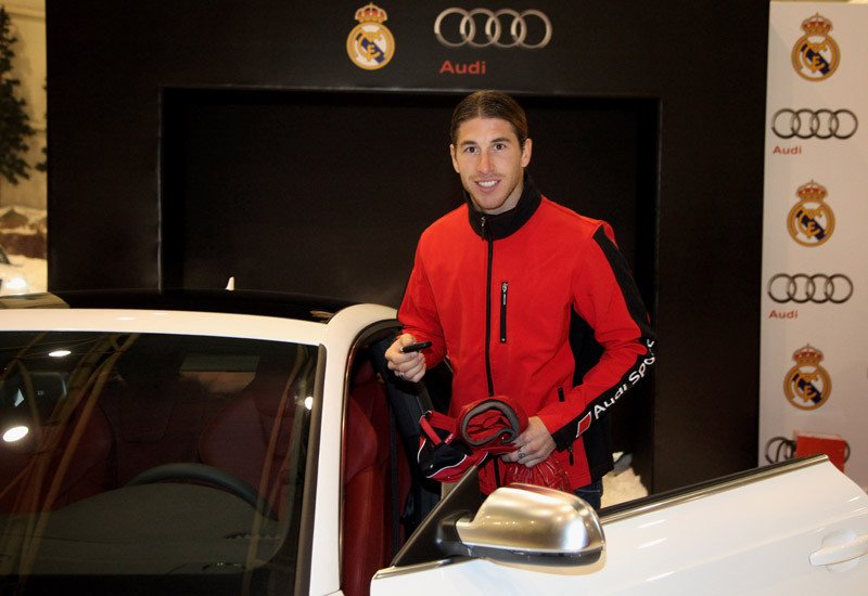 Los nuevos Audi de los jugadores del Real Madrid