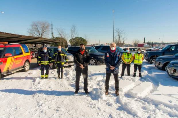 Land Rover se suma a la solidaridad estos días tras la borrasca Filomena