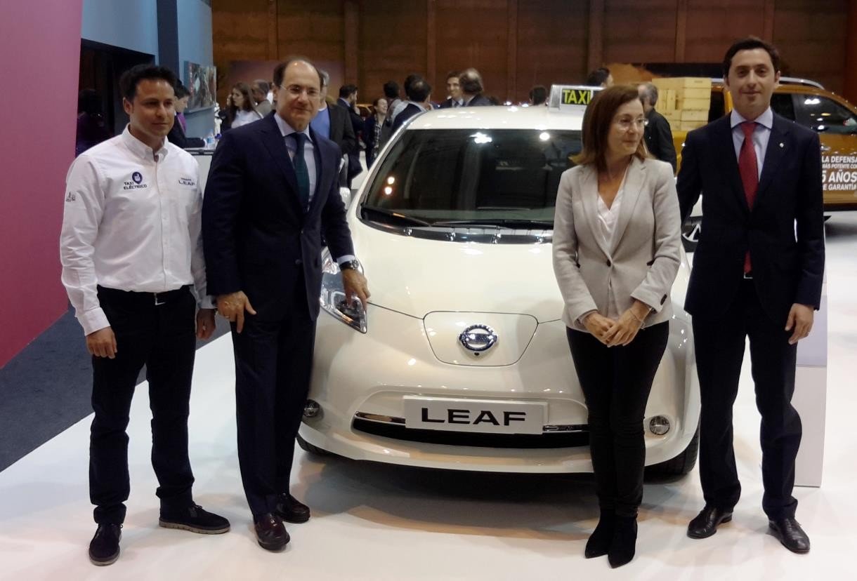Nissan llena Madrid con 110 taxis eléctricos Nissan Leaf