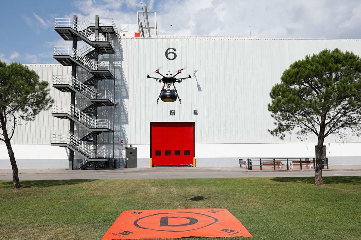 SEAT usa drones para el transporte de piezas