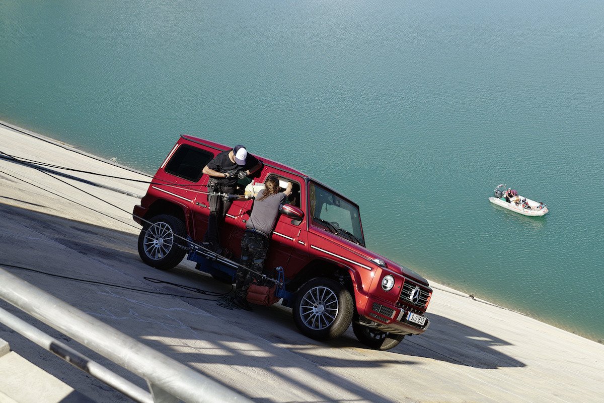 Video del Mercedes G poniendo a prueba su inclinación lateral máxima