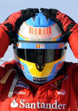 Fernando Alonso y su nuevo Ferrari