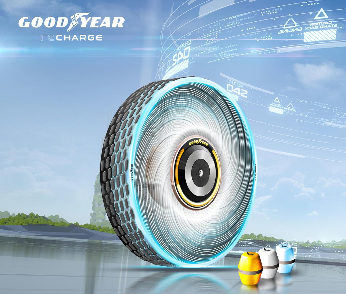Goodyear reCharge: el neumático personalizable y que podrás reparar en casa