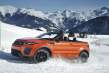 El Evoque Convertible muestra su capacidad 4x4 en la nieve