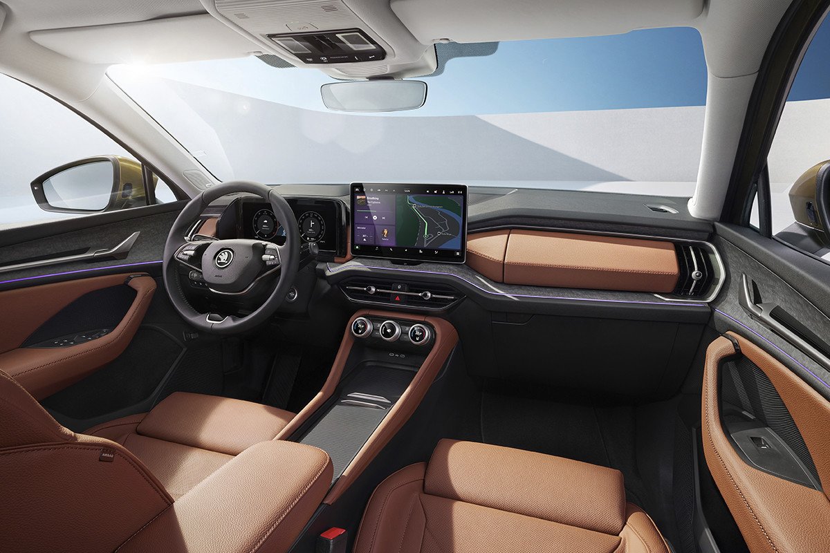 skoda kodiaq 2024 precio y equipamiento foto interior