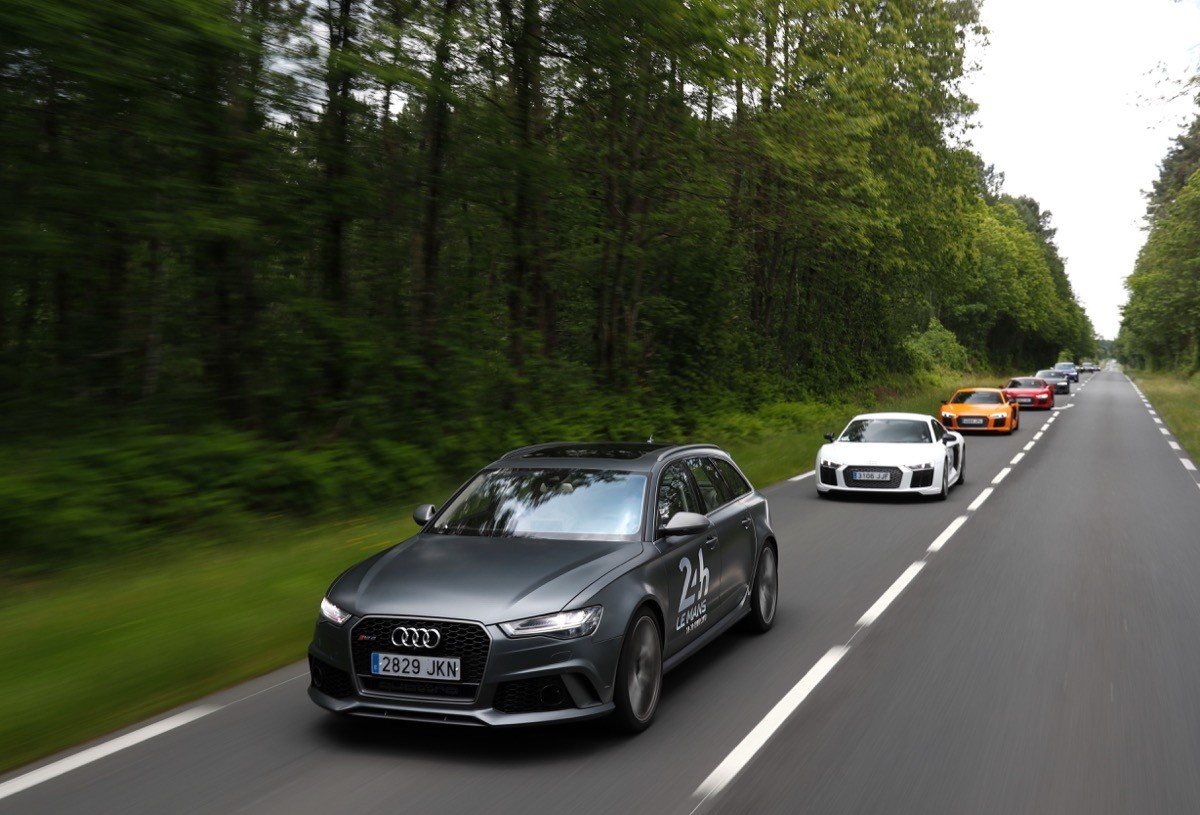 Prueba: de Madrid a Le Mans en un Audi R8 V10 plus