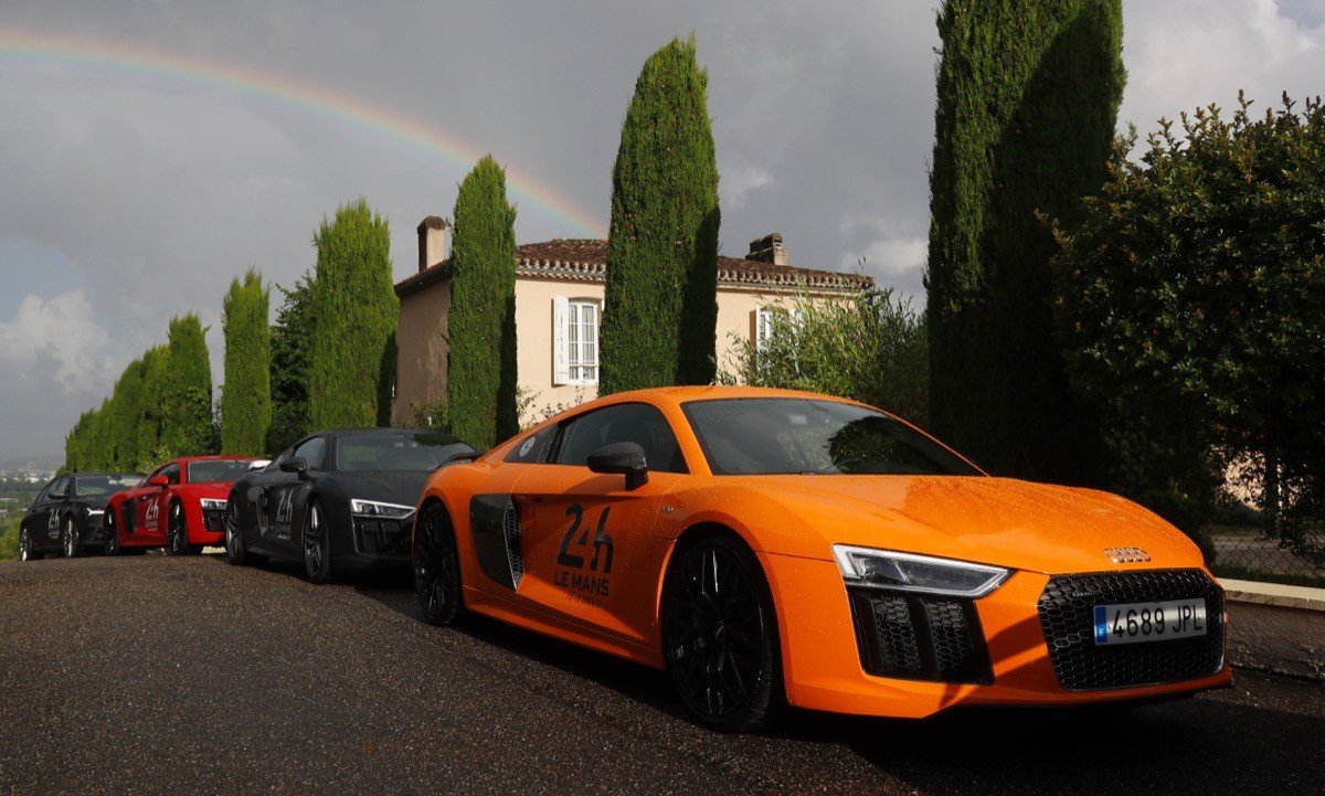 Prueba: de Madrid a Le Mans en un Audi R8 V10 plus