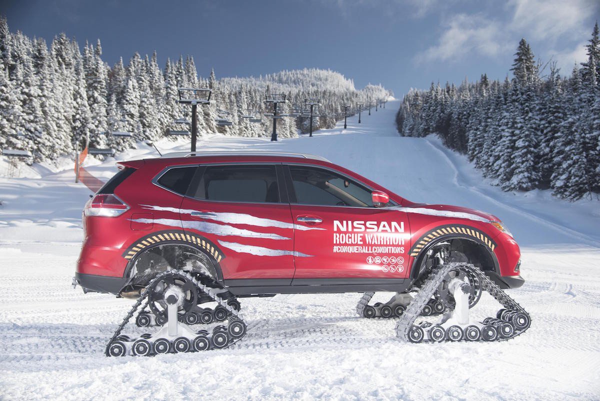 Video Nissan X-Trail con orugas para arrasar en la nieve