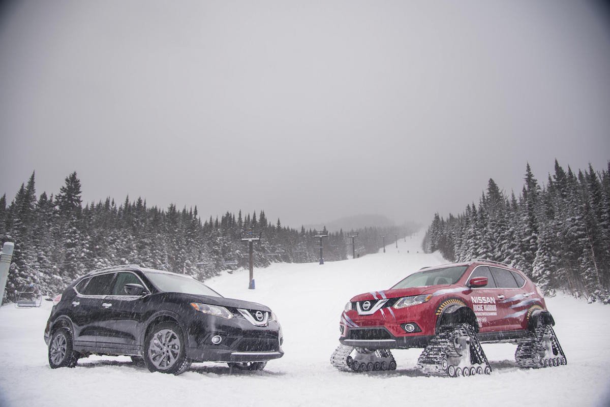 Video Nissan X-Trail con orugas para arrasar en la nieve