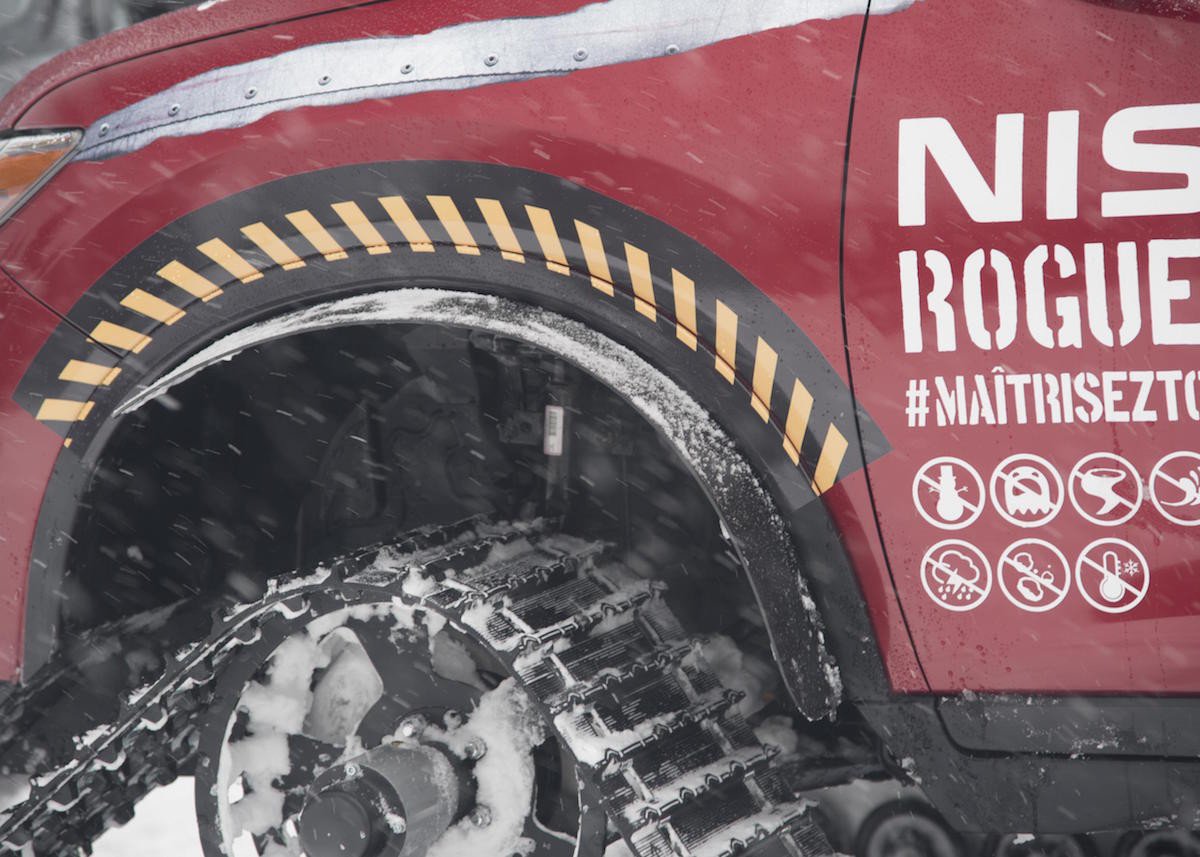 Video Nissan X-Trail con orugas para arrasar en la nieve