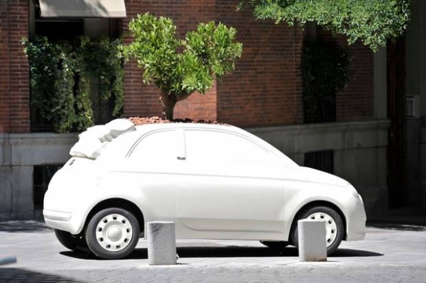 Fiat 500 como maceteros: Ver para creer