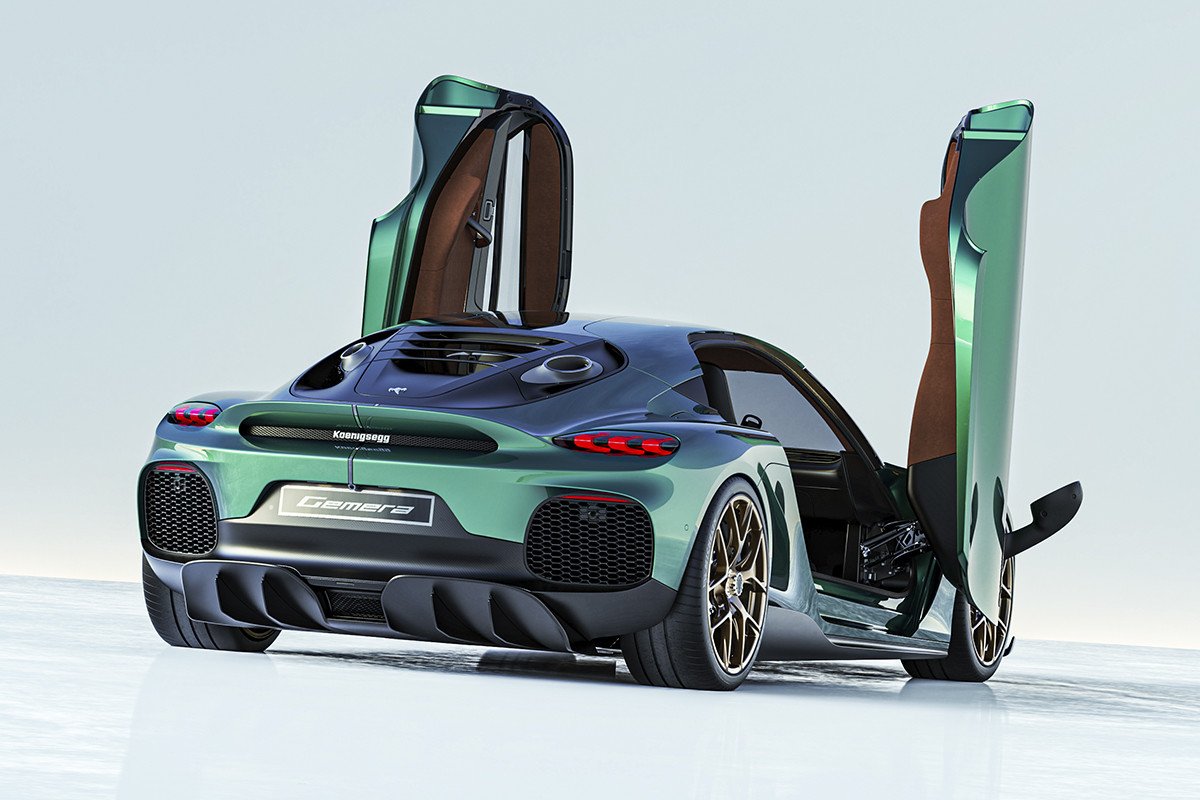 Koenigsegg Gemera: etiqueta 0 y 1727 CV puertas tijera
