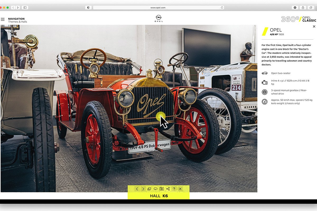 Opel Classic crea un tour virtual por los 160 años de la marca