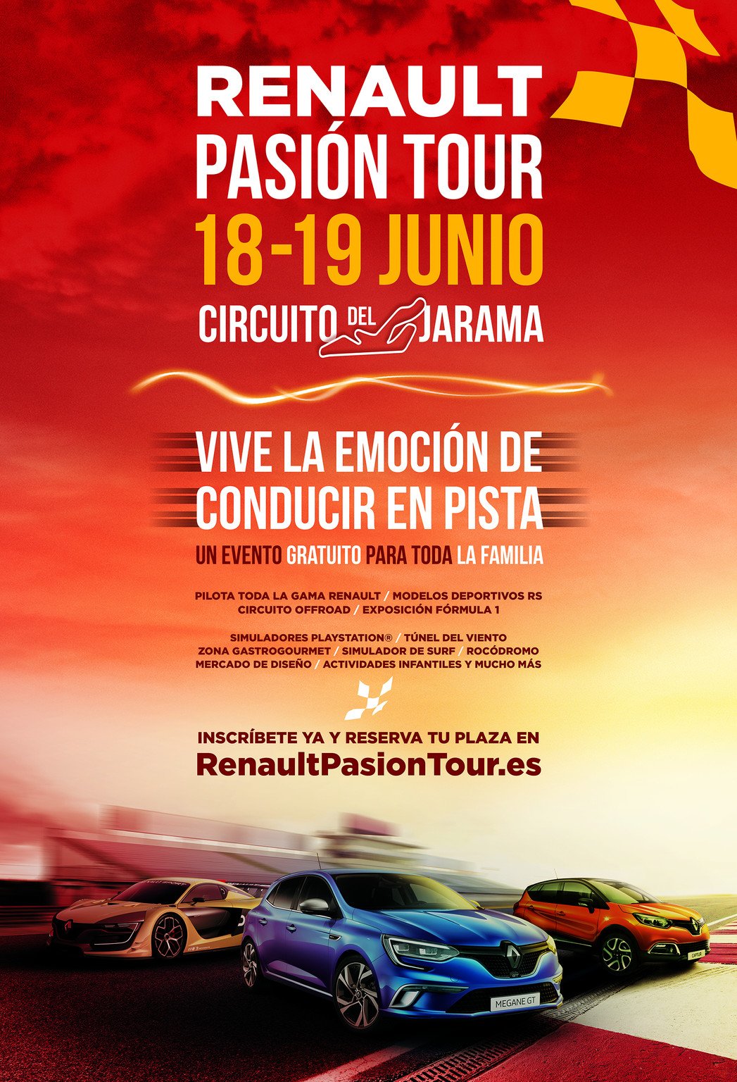 Prueba la gama Renault en circuito en el Renault Pasión Tour
