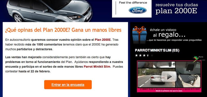 Encuesta: ¿Qué opinas del Plan 2000E? ¡Participa y gana un manos libres!