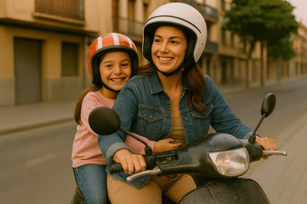 La multa y las normas para llevar a un niño en moto: edad, requisitos y seguridad 