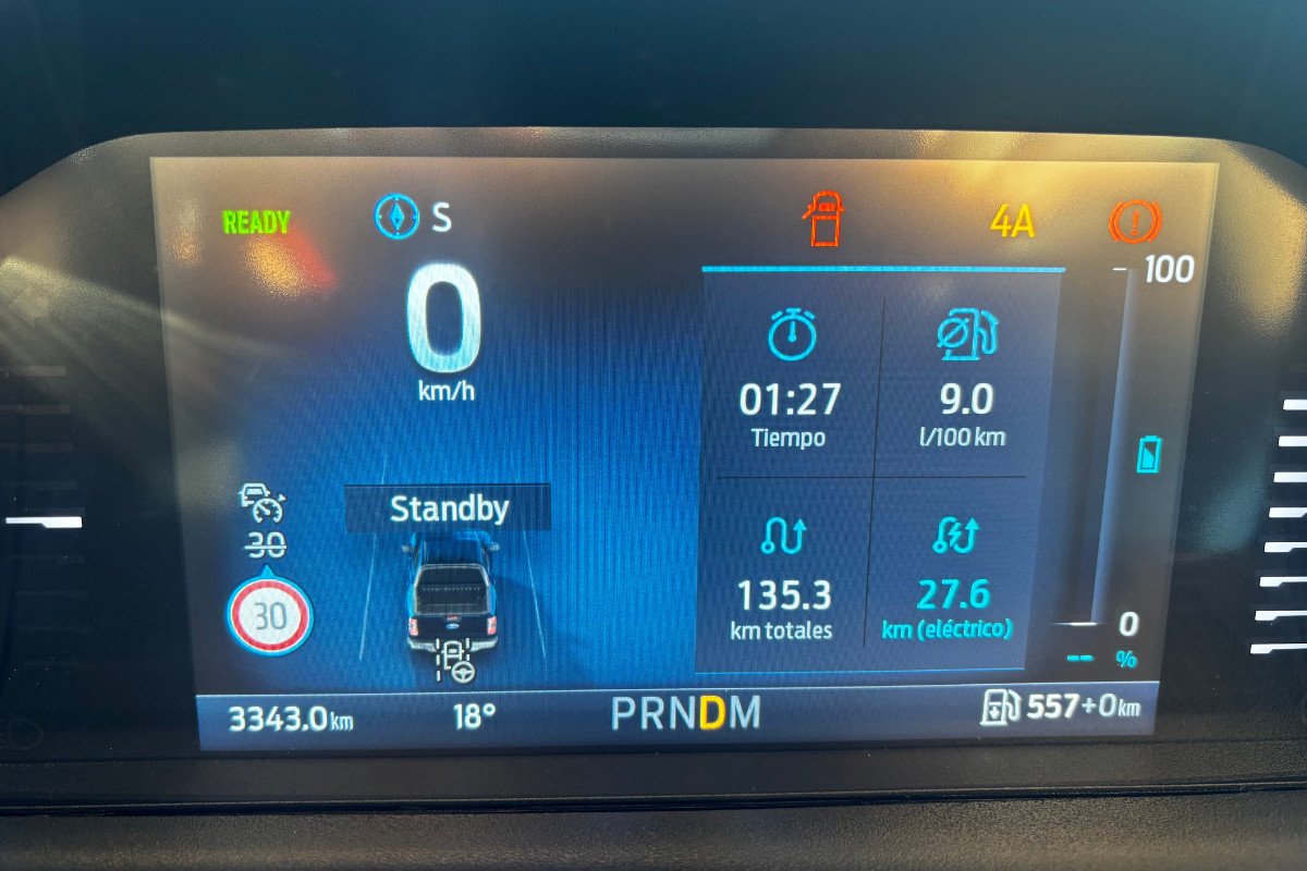 Prueba Ford Ranger Híbrido enchufable