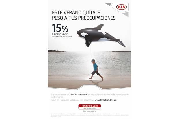 Kia: 15% descuento en la revisión de tu coche en verano