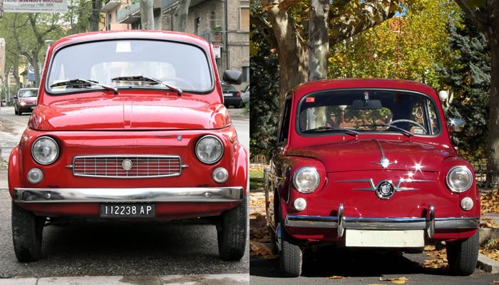 Fiat 500 vs Seat 600 Fiat 500 vs Seat 600